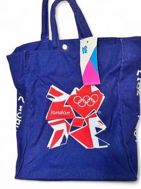 London 2012 Olympic Tote Bag in Navy with Red & White Logo